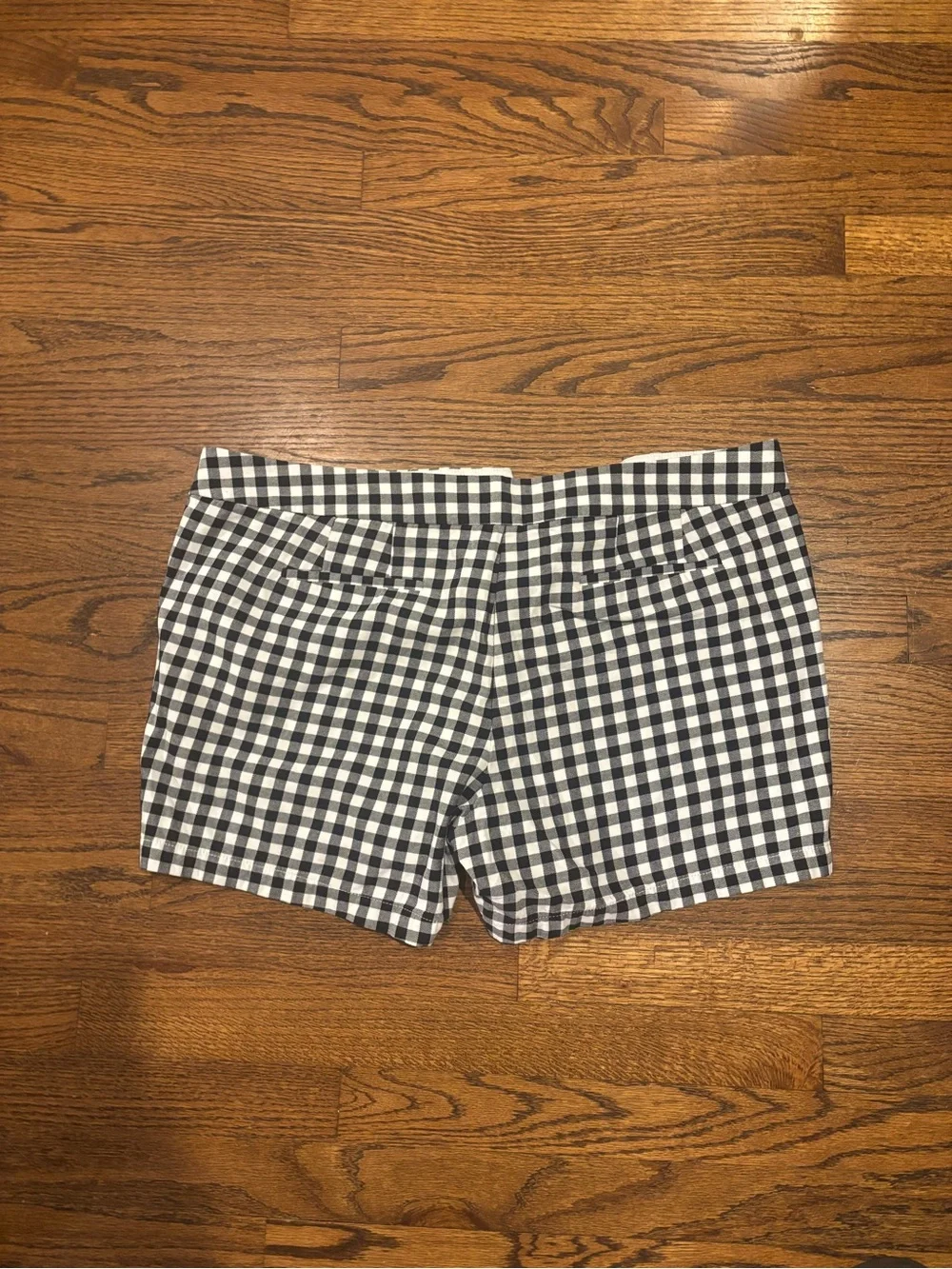 J. Crew Black and White Gingham Shorts